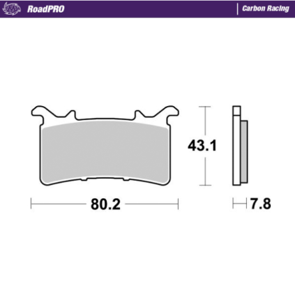 Motomaster Brake pad RoadPRO Carbon Racing