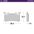 Motomaster Brake pad RoadPRO Carbon Racing