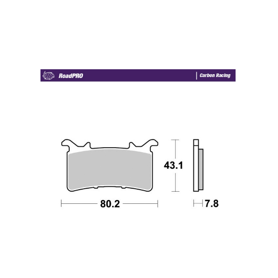 Motomaster Brake pad RoadPRO Sinter rear