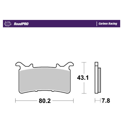 Motomaster Brake pad RoadPRO Sinter rear