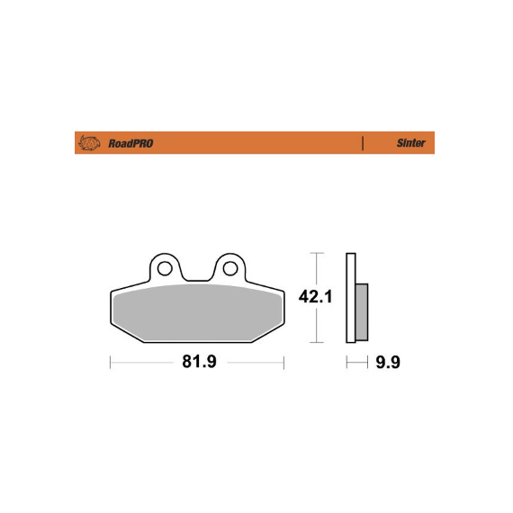 Motomaster Brake pad RoadPRO Sinter rear