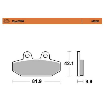 Motomaster Brake pad RoadPRO Sinter rear