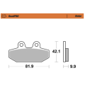 Motomaster Brake pad RoadPRO Sinter rear