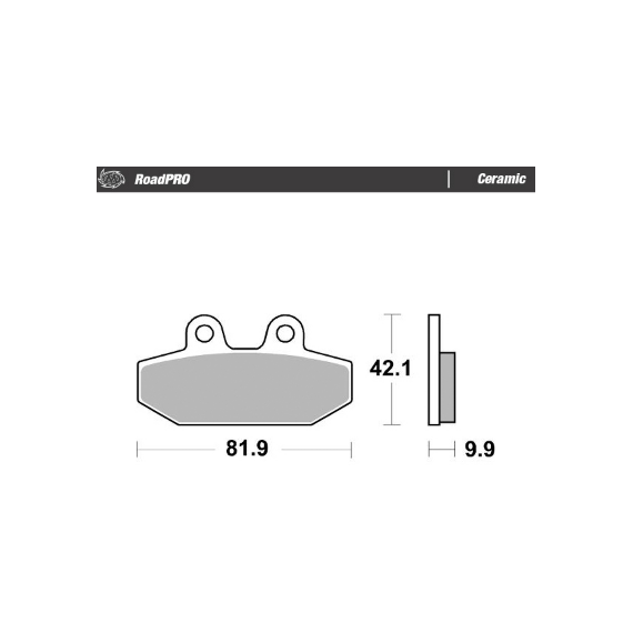 Motomaster Brake pad RoadPRO Ceramic