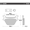 Motomaster Brake pad RoadPRO Ceramic