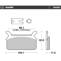 Motomaster Brake pad RoadPRO Ceramic