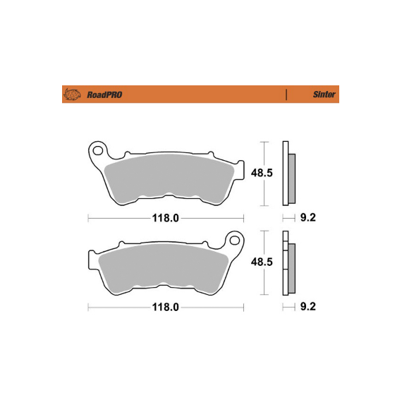 Motomaster Brake pad RoadPRO Sinter front