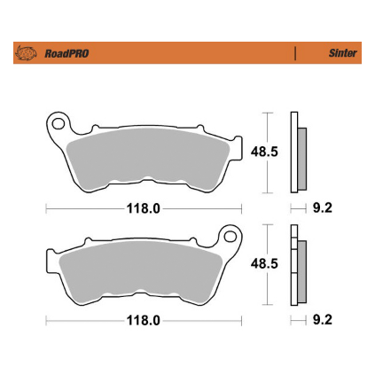 Motomaster Brake pad RoadPRO Sinter front