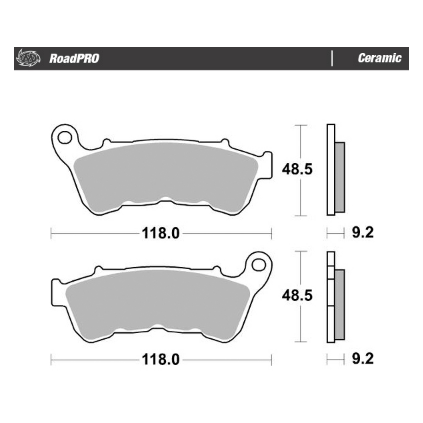 Motomaster Brake pad RoadPRO Ceramic