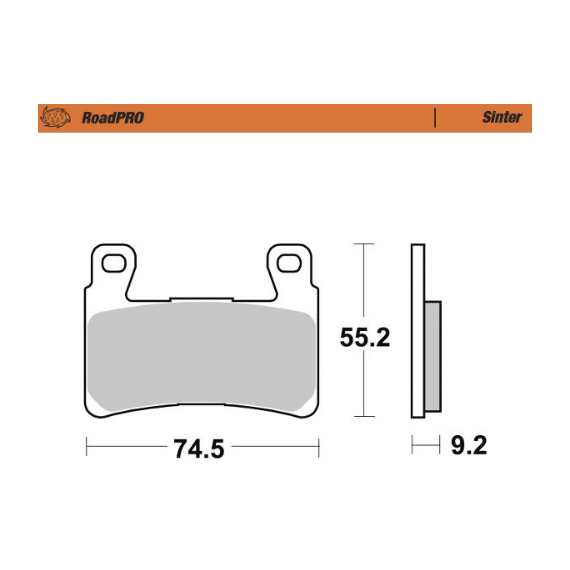 Motomaster Brake pad RoadPRO Sinter front