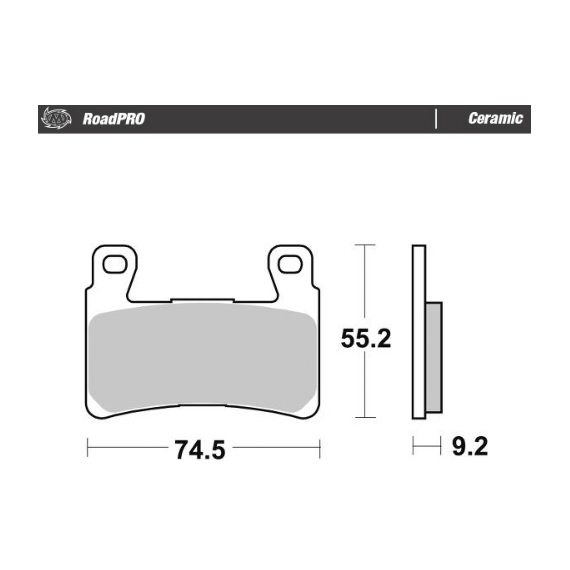 Motomaster Brake pad RoadPRO Ceramic