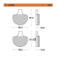 Motomaster Brake pad RoadPRO Sinter front