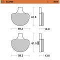 Motomaster Brake pad RoadPRO Sinter front