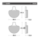 Motomaster Brake pad RoadPRO Ceramic