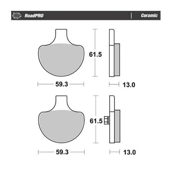 Motomaster Brake pad RoadPRO Ceramic