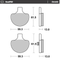 Motomaster Brake pad RoadPRO Ceramic