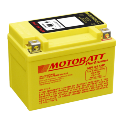 Motobatt lithium battery MPLX4.5-HP