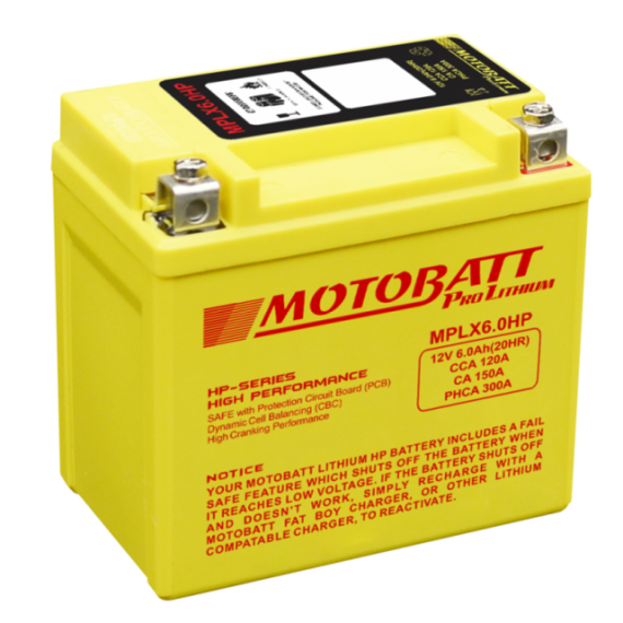 Motobatt lithium battery MPLX6.0-HP