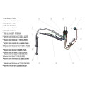 Bronco Hydraulic hose Lift boom Front 77-13000 ->08.2022