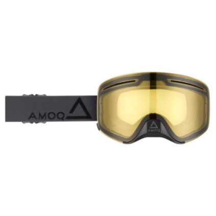 AMOQ Vision Vent+ Magnetic Goggles Dark Grey-Black - Yellow