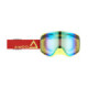 AMOQ Vision Vent+ Magnetic Goggles Red-HiVis - Gold Mirror