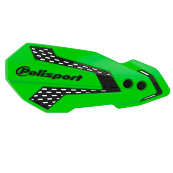 Polisport MX Flow handguard KX450F (19>)/KX250F(20>) GREEN 05/BLACK (16)