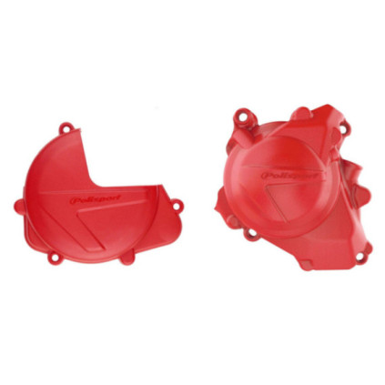 Polisport Kit Clutch+Ignition cover protector CRF450R (17->) Red (24)