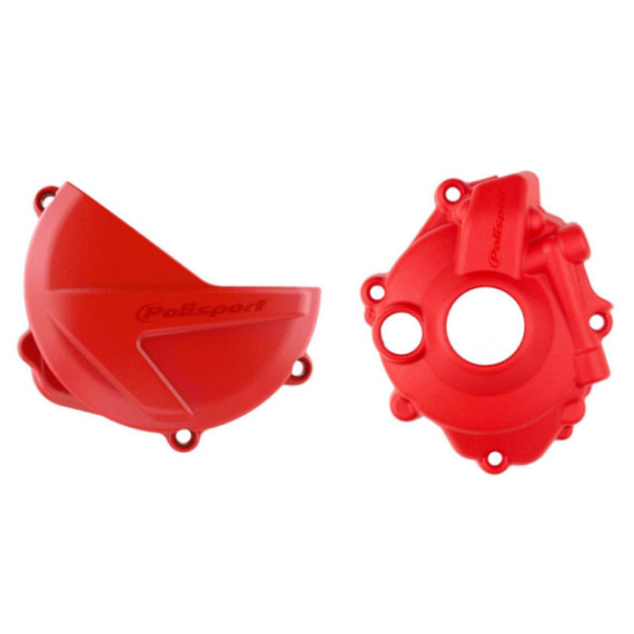 Polisport Kit Clutch+Ignition cover protector CRF250R (18->) Red (18)