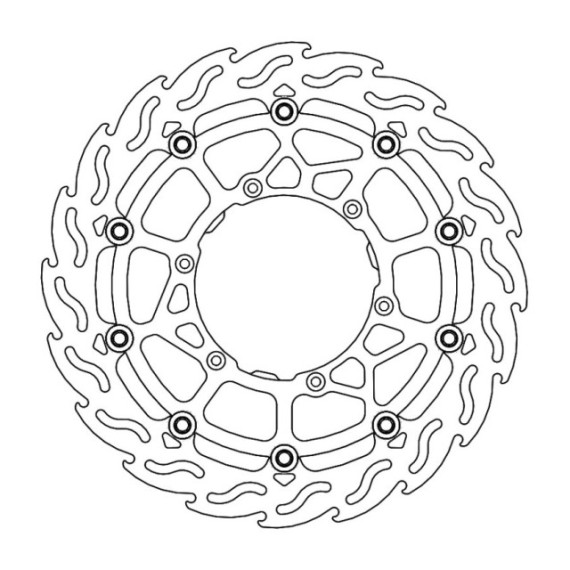 Motomaster Flame Front disc Yamaha: WR450 2019> SM Racing Ø320 Floating