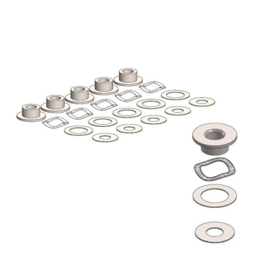 Moto-Master BMW fitting kit for OEM bolted 5.0mm 