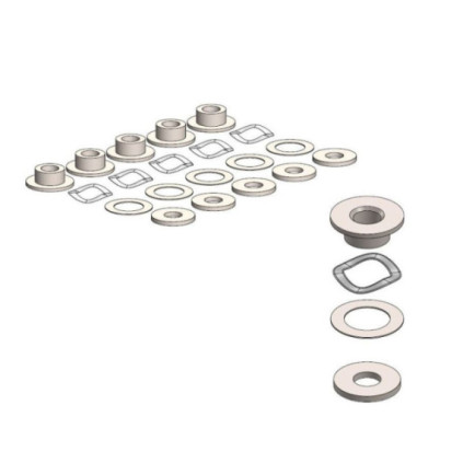 Moto-Master BMW fitting kit for OEM riveted 4.5mm 12/2007->