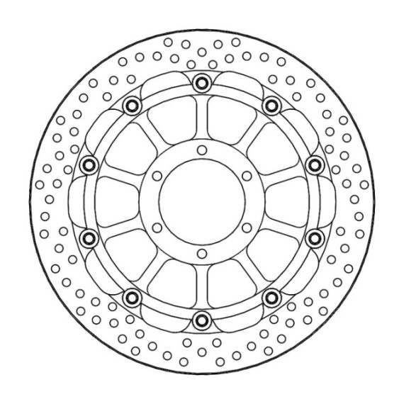 Moto-Master Racing Halo Brakedisc front BMW: S1000RR K67 2019--> HP/Carbon wheel