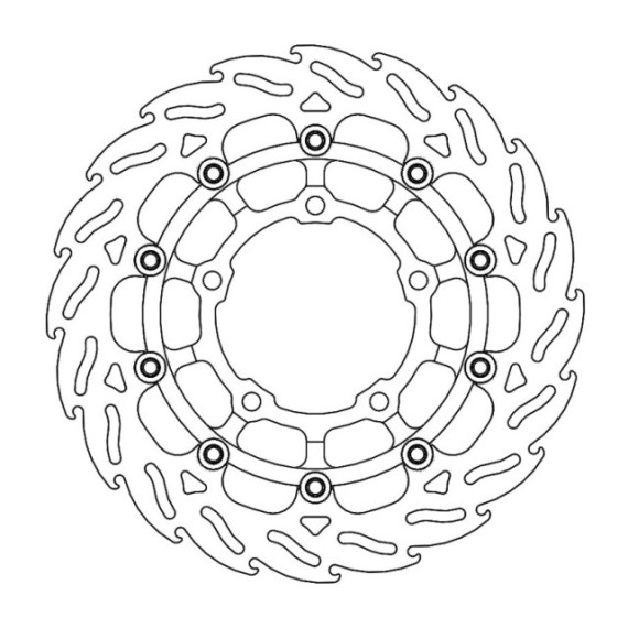 Moto-Master Flame Brakedisc front right Honda: CB650R/CBR650R 2019-->