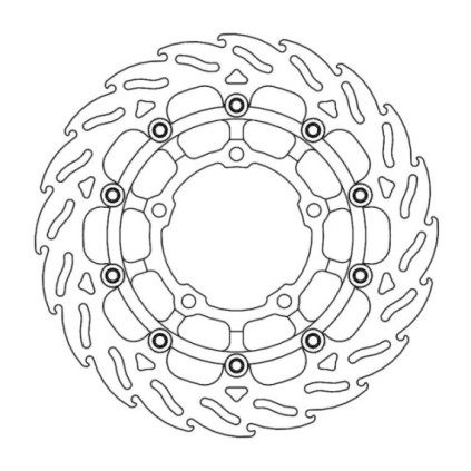 Moto-Master Flame Brakedisc front right Honda: CB650R/CBR650R 2019-->