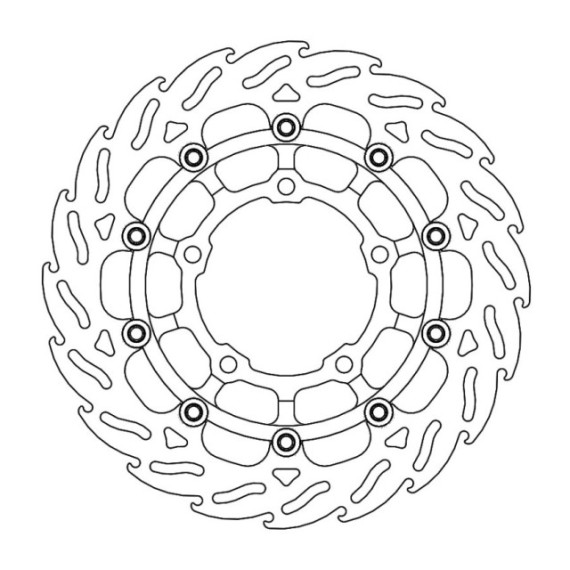Moto-Master Flame Brakedisc front left Honda: CB650R/CBR650R 2019-->