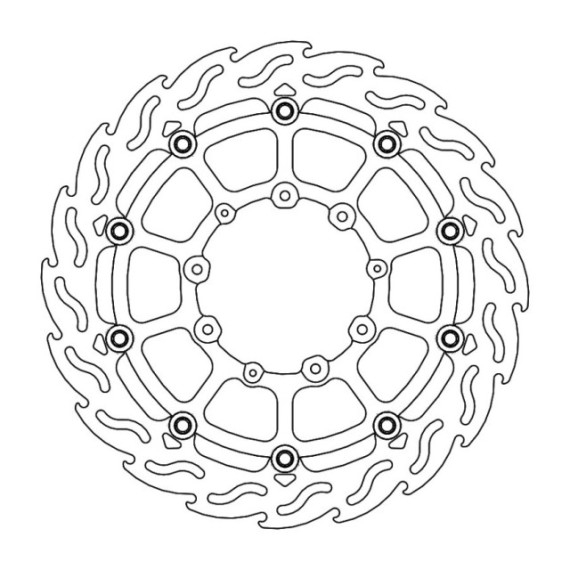 Moto-Master Supermoto Flame Brakedisc front Honda: CRF450L 2019-->