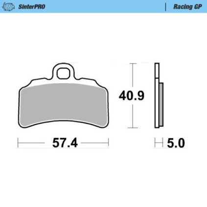 Moto-Master Racing GP Trial Brakepads front: GasGas/TRS 2019->