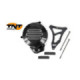 TNT Flywheel & Sprocket cover, Black/Carbon-style, Derbi Senda 