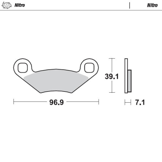 Moto-Master Brakepads Polaris front: E Trail Blazer 2008>, Outlaw MXR 2008>, E