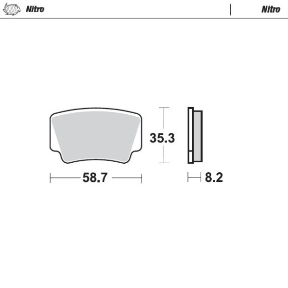 Moto-Master Brakepads KTM rear: XC450/525 2008>, SX505 2010>