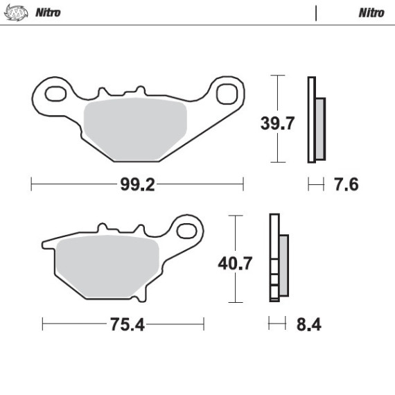 Moto-Master Brakepads Suzuki rear: RM85 2005>