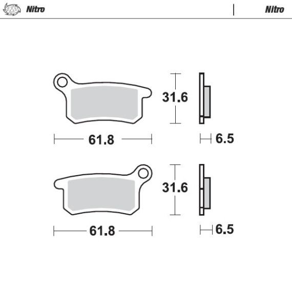 Moto-Master Brakepads KTM front: 65cc 2002>, SX85 , SX85