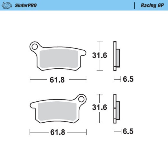 Moto-Master Brakepads KTM 65 '02, ->