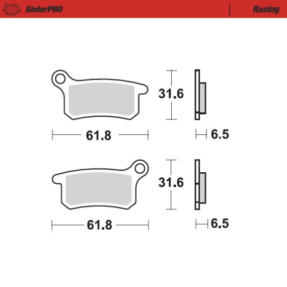 Moto-Master Brakepads KTM 65 '02, ->