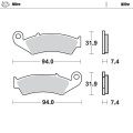 Moto-Master Brakepads Honda: front CR125/250/500 