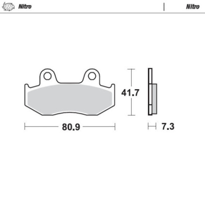 Moto-Master Brakepads Honda: XLR125 