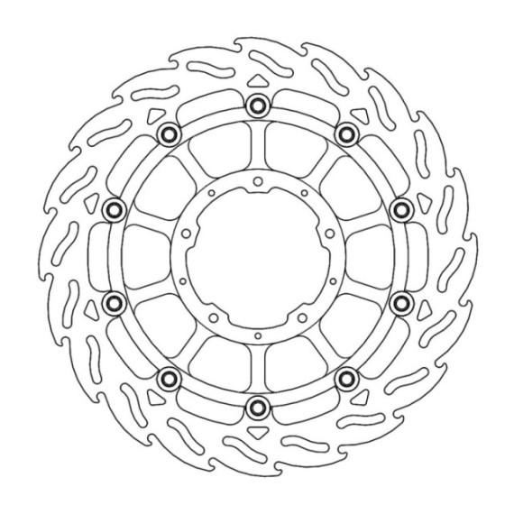 Moto-Master Flame Brakedisc front right Honda: CBR1000RR Fireblade, SP 2017-->