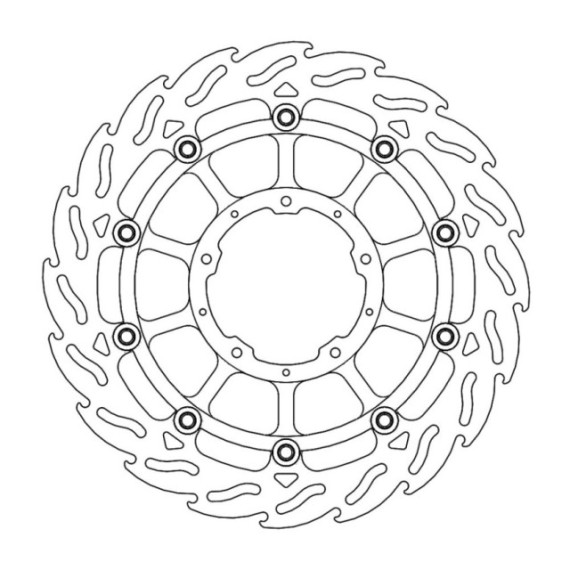 Moto-Master Flame Brakedisc front left Honda: CBR1000RR Fireblade, SP 2017-->