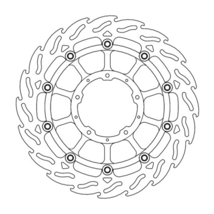 Moto-Master Flame Brakedisc front left Honda: CBR1000RR Fireblade, SP 2017-->