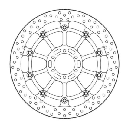 Moto-Master Racing Halo Brakedisc front Aprilia: RSV4 RF/RR, Tuono V4 2017-->